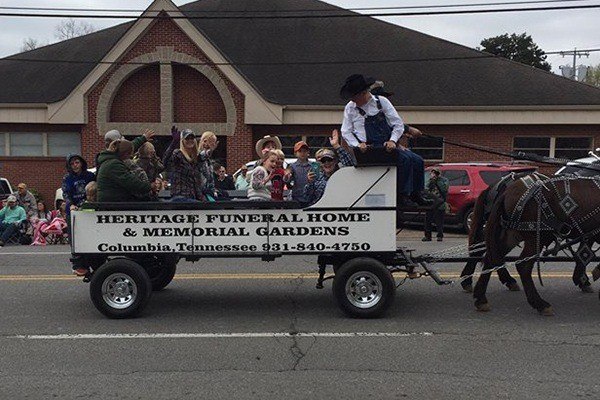Mule Day parade float